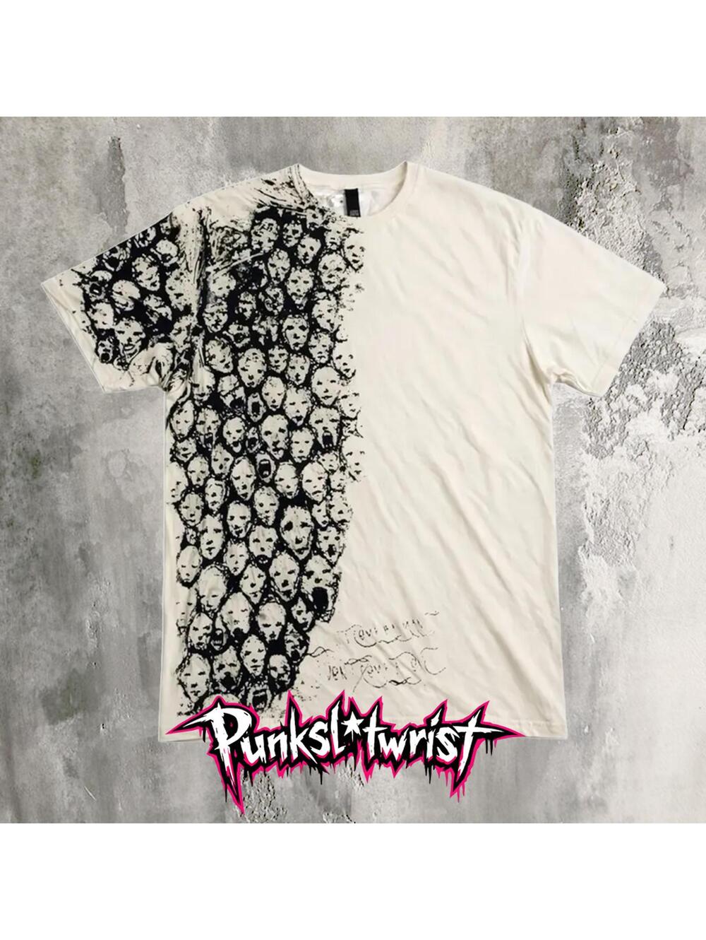 custom screaming face tee